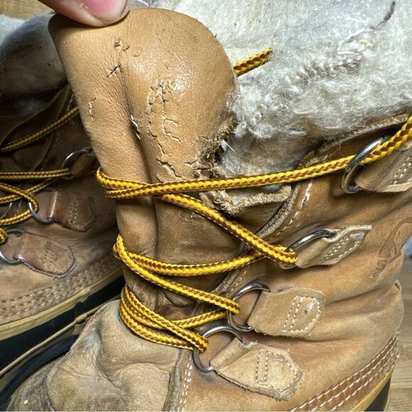 Sorel Caribou Insulated Waterproof Boots Womens Size 9 Snow Fleece lined - Picture 3 of 8